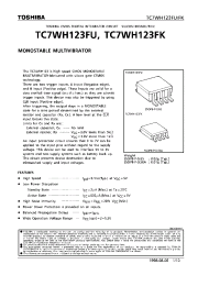 Datasheet TC7WH123FU производства Toshiba
